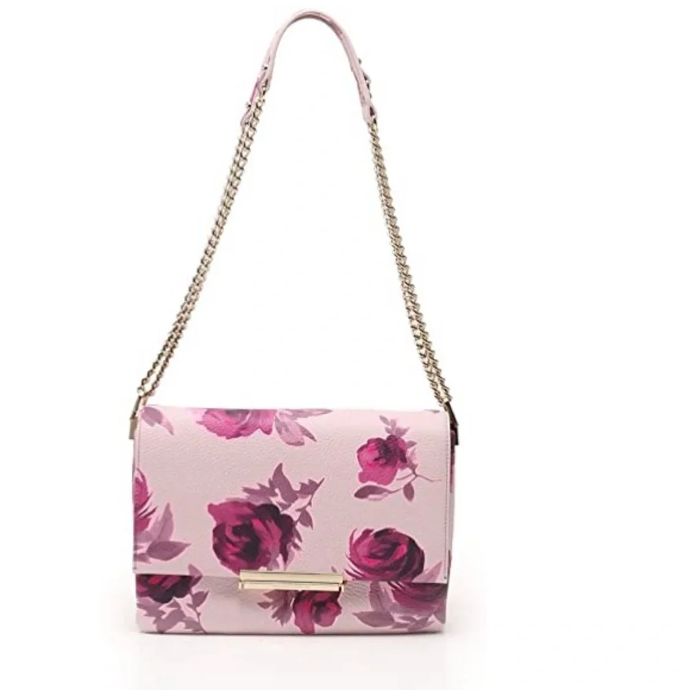 NWT Rare Kate Spade Emerson Place Plum Dawn Roses Lenia Bag f